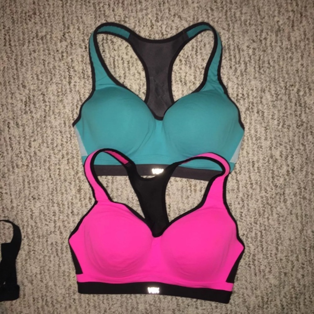 VSX sport bras - pink & blue BUNDLE DEAL
